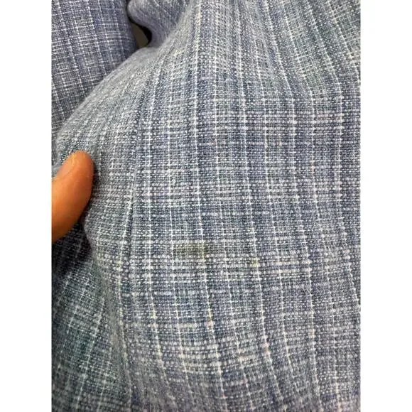 Sandro Blue Nars Blazer Size 42 Missing Buttons w/ Hole & Stains